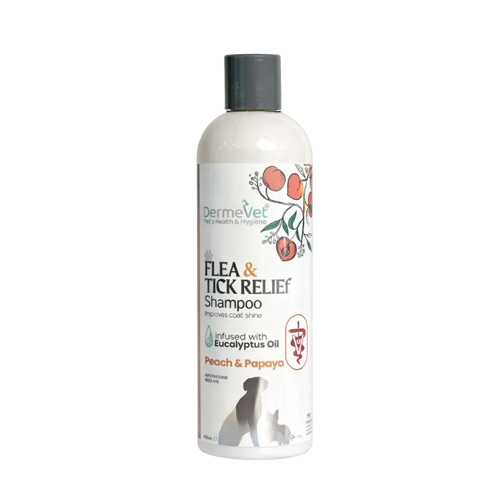 DermeVet Flea & Tick Relief Shampoo