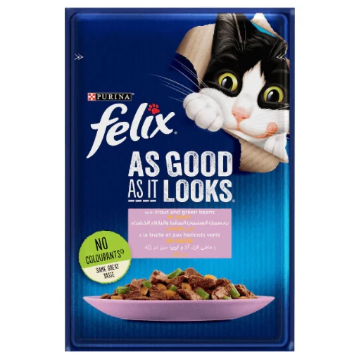 Purina Felix In Jelly - Trout & Green Beans