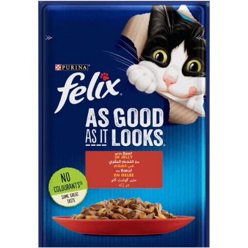 Purina Felix In Jelly - With Beef