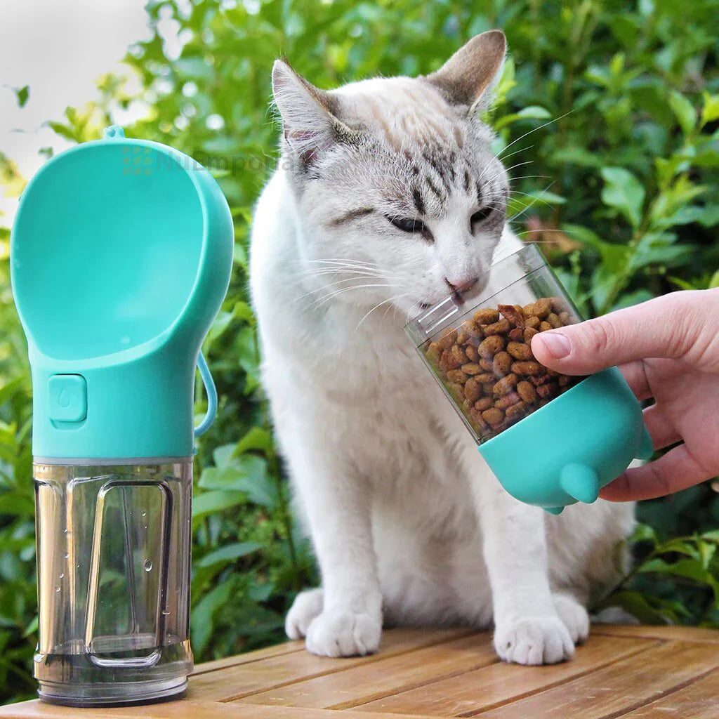 Portable 4-in-1 Pet Feeder Bottle