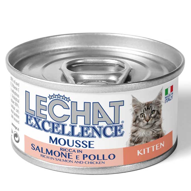 LeChat Kitten Mousse Rich in Salmon and Chicken