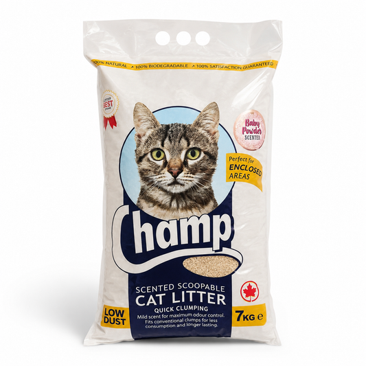 Champ Cat Litter Baby Powder
