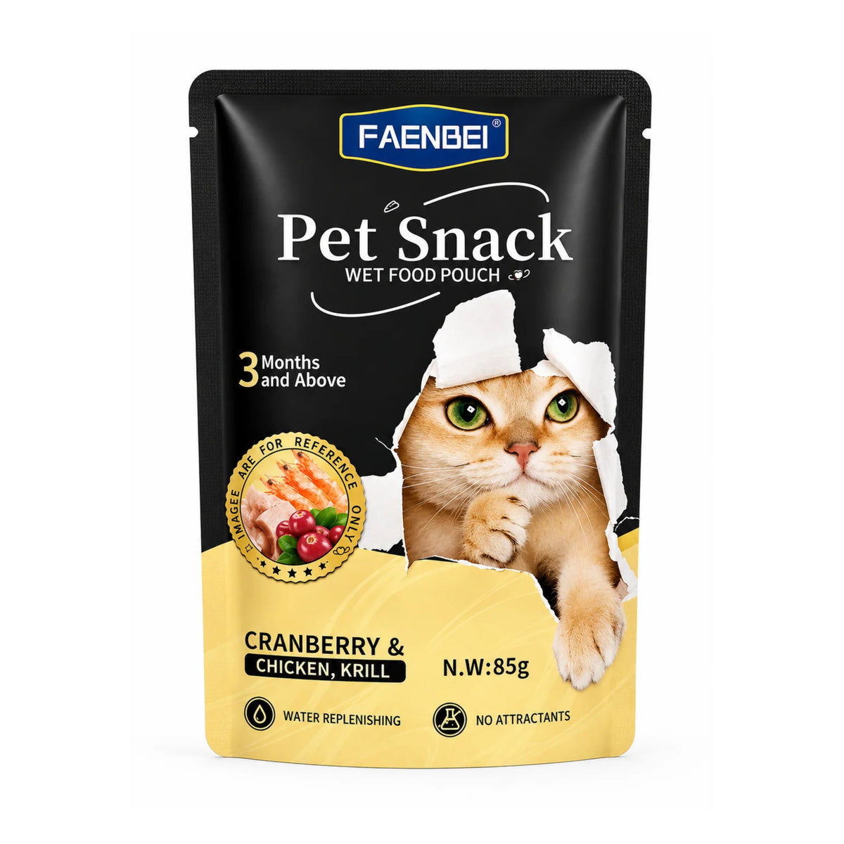 Faenbei Pouch Cranberry Chicken And Krill