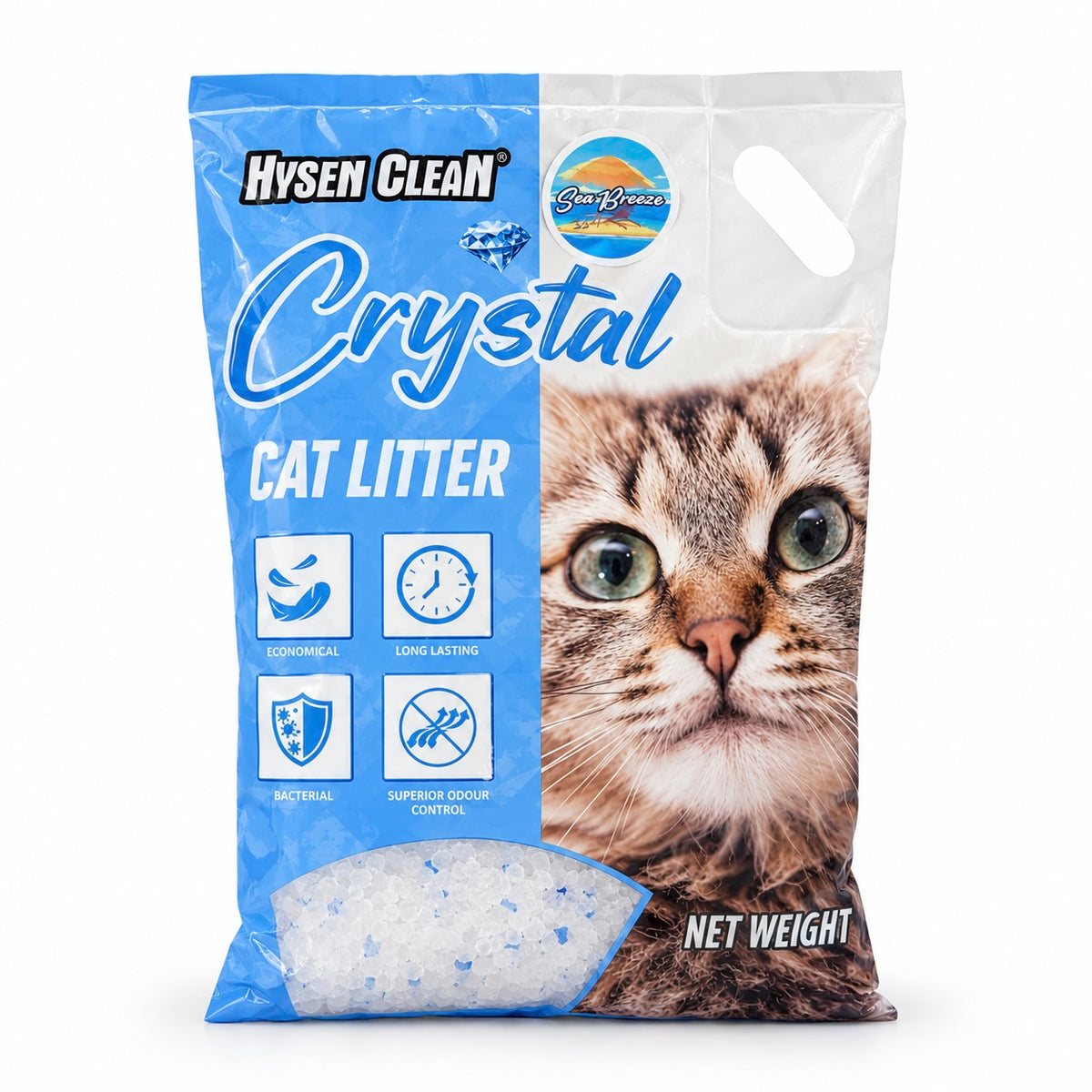 Hysen Crystal Litter 3.8L Sea Breeze