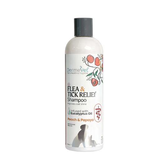 DermeVet Flea & Tick Relief Shampoo