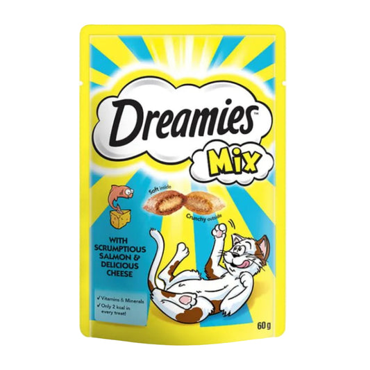 Dreamies Crunchy Treats - Salmon & Cheese Mix