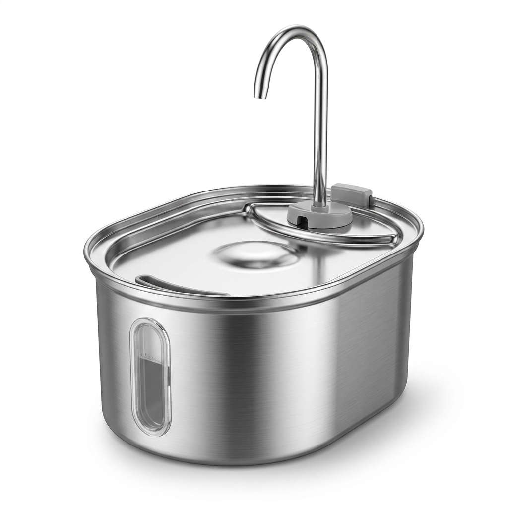 Oval Stainless Water Fountain