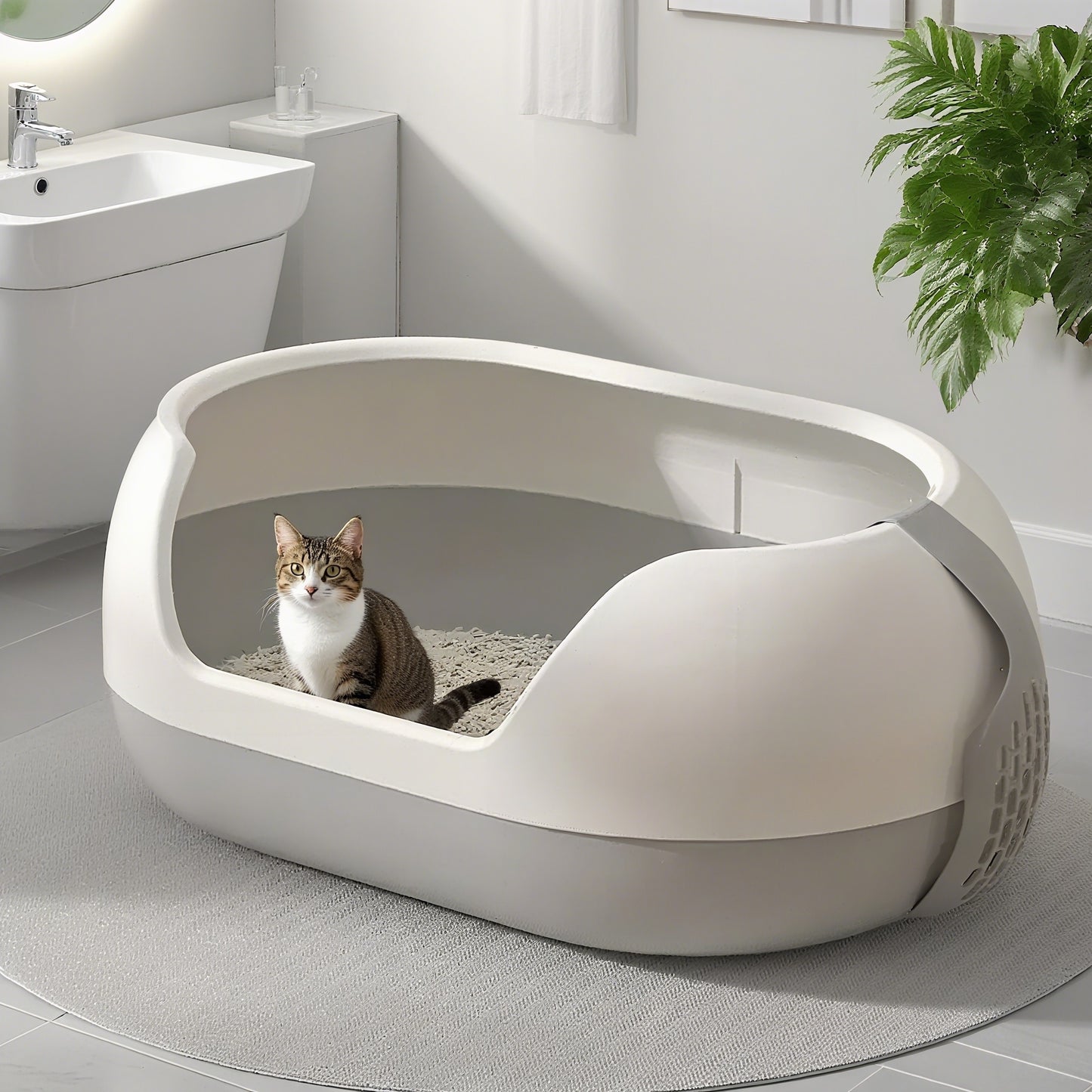 Oval Litter Box