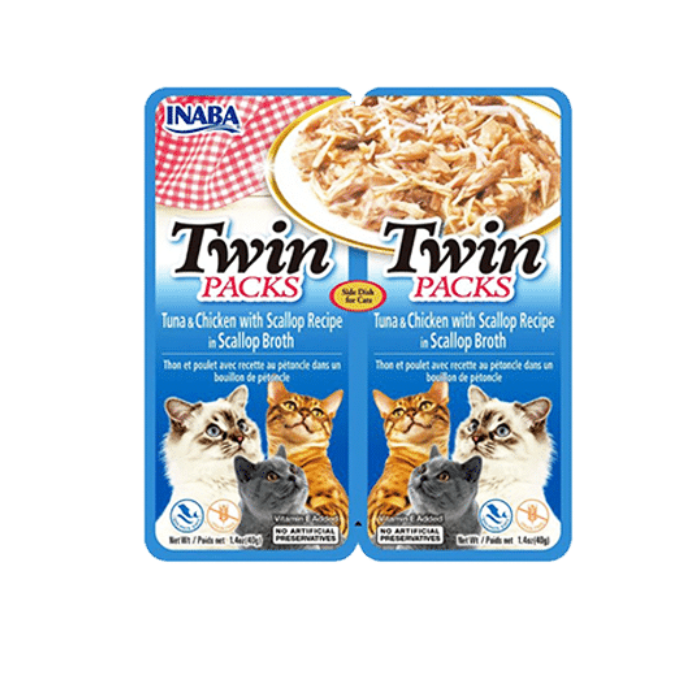 Inaba Twin Packs - Tuna & Chicken In Scallop