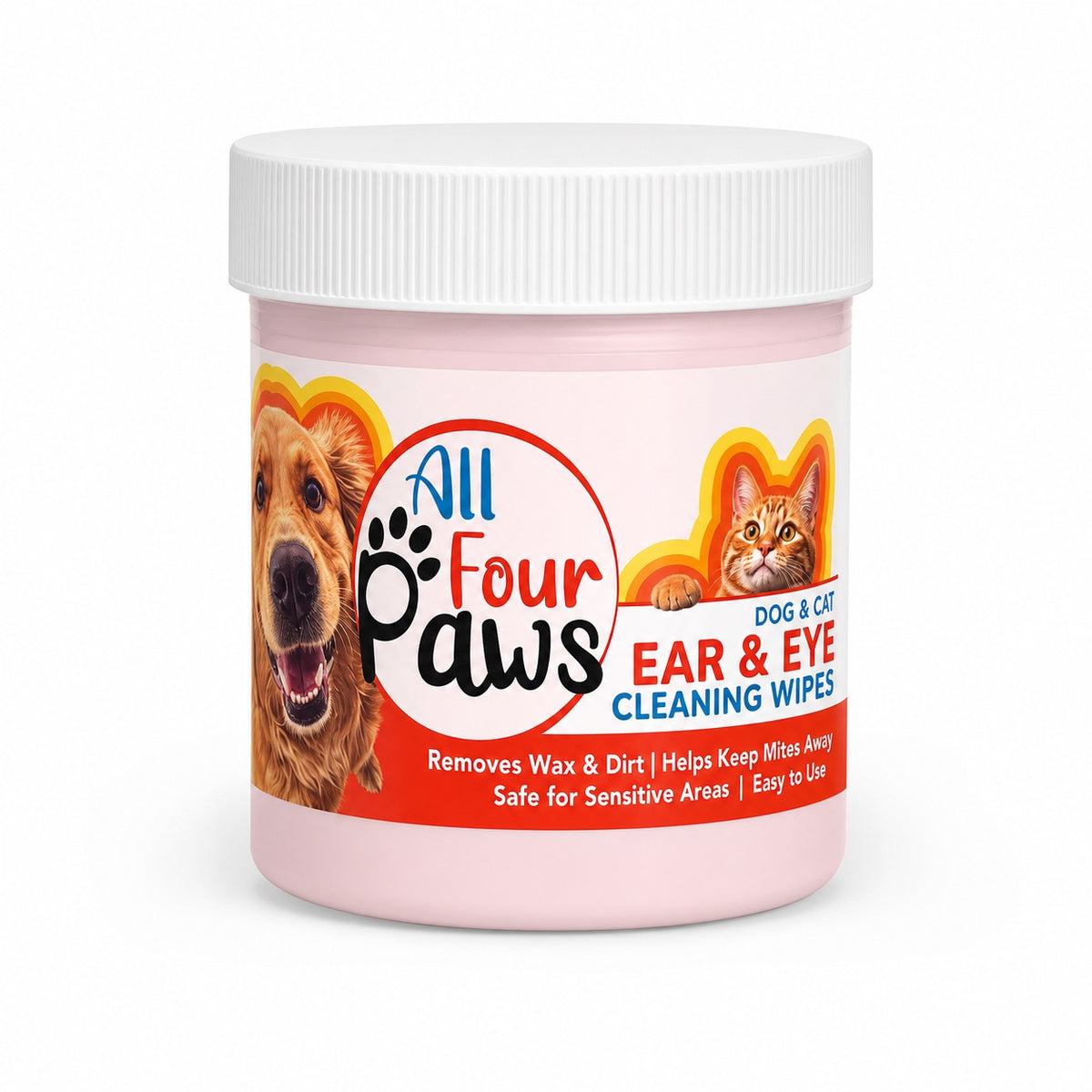 All 4 Paws Cat Ear & Eye Wipes