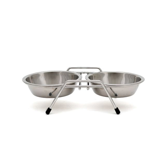 Double Stainless Bowls