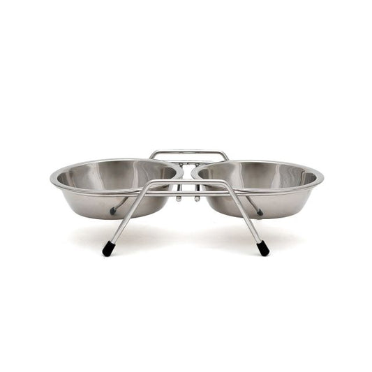 Double Stainless Bowls