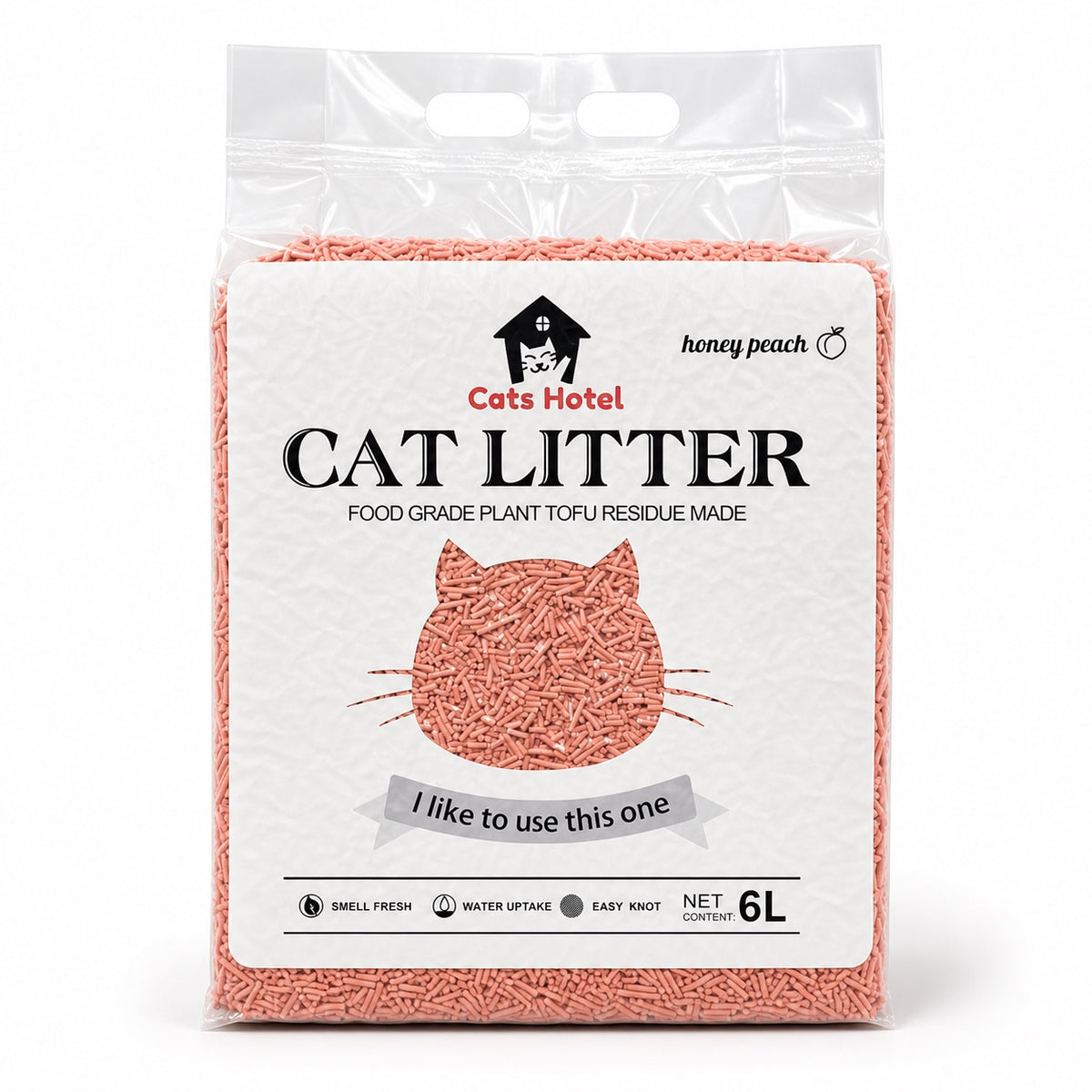 Cats Hotel Tofu Litter - Peach