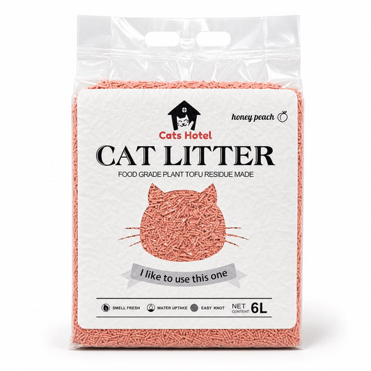 Cats Hotel Tofu Litter - Peach