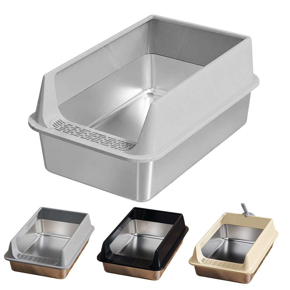 Stainless Open Litter Box