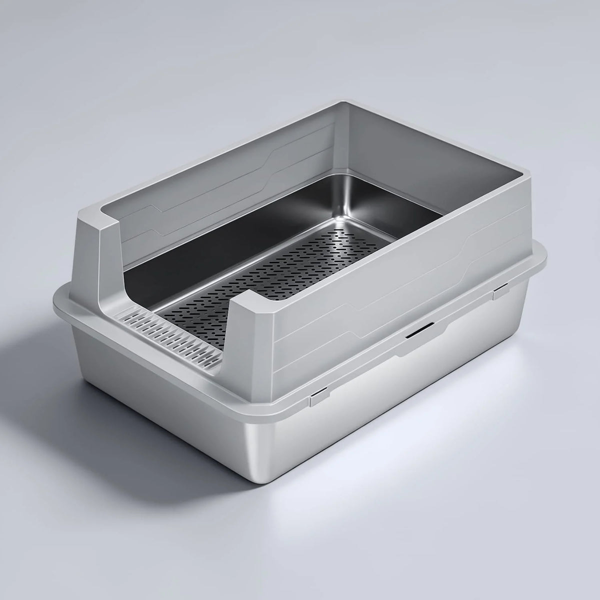 Stainless Open Litter Box