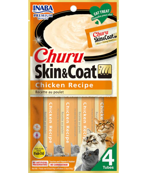 INABA Churu Skin & Coat Chicken