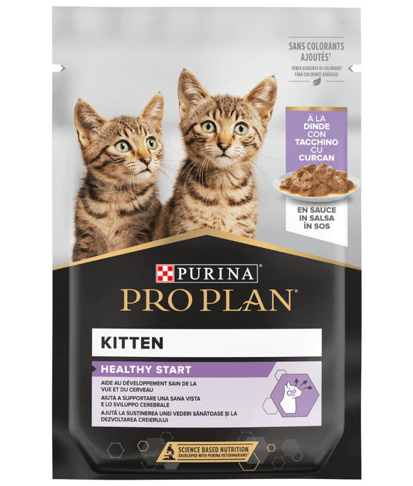 PRO PLAN Kitten Healthy Start Turkey in Gravy Wet Cat Food