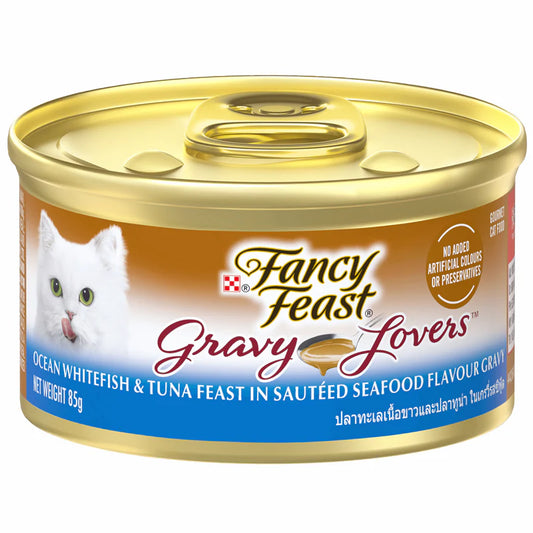 Purina Fancy Feast Ocean Whitefish & Tuna Feast In Sauteed Seafood Flavor