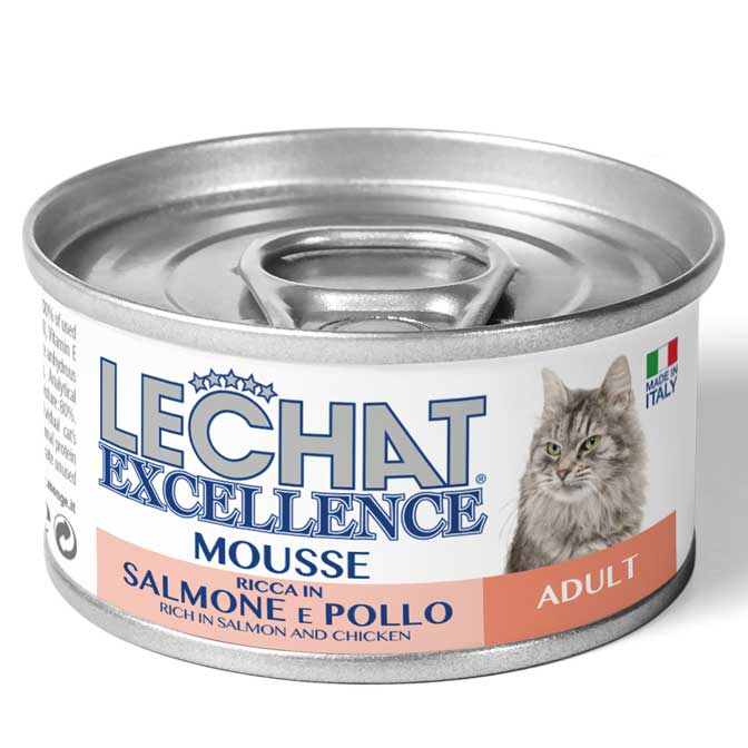 LeChat Kitten Mousse Adult Rich in Salmon and Chicken